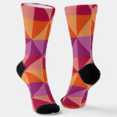 Herbstgeometrie Socken (Gewinkelt)