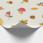Herbstgeschenke der Natur- und Waldzusammensetzung Geschenkpapier (Ecke)