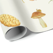Herbstgeschenke der Natur- und Waldzusammensetzung Geschenkpapier (Rolleneckpunkt)