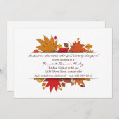 Herbstgeschenke Einladung (Vorne/Hinten)