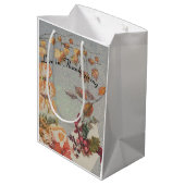 Herbstgeschenktasche Mittlere Geschenktüte (Rückseite Schrägansicht)