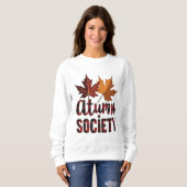 Herbstgesellschaft Karierter Fall Sweatshirt (Vorne ganz)