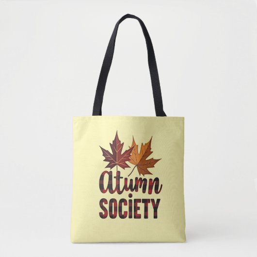 Herbstgesellschaft Karierter Fall Tasche (Vorderseite)