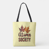 Herbstgesellschaft Karierter Fall Tasche (Rückseite)
