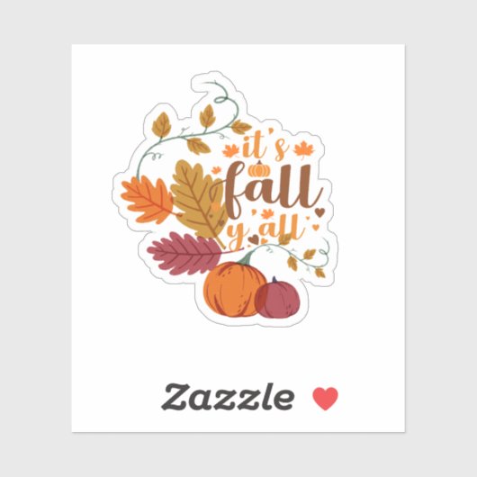 Herbstgestaltung Aufkleber (Blatt)