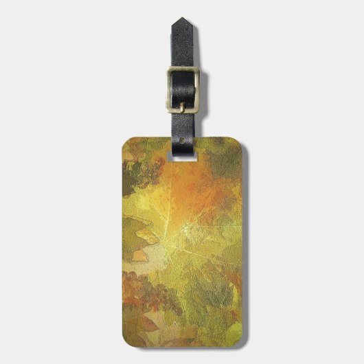 Herbstgestaltung Gepäckanhänger (Vorderseite vertikal)