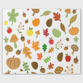 Herbstgestaltung Geschenkpapier (Flach)
