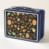 Herbstgestaltung Metall Lunch Box (Rückseite)