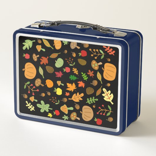 Herbstgestaltung Metall Lunch Box (Rückseite)