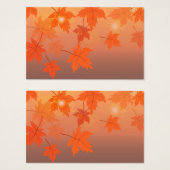 Herbstgestaltung mit Ahorn-Blätter und Bukett-Effe (Vorne & Hinten)