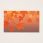 Herbstgestaltung mit Ahorn-Blätter und Bukett-Effe (Rückseite)