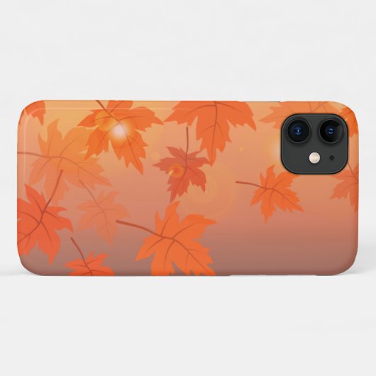 Herbstgestaltung mit Ahorn-Blätter und Bukett-Effe Case-Mate iPhone Hülle (Rückseite (Horizontal))