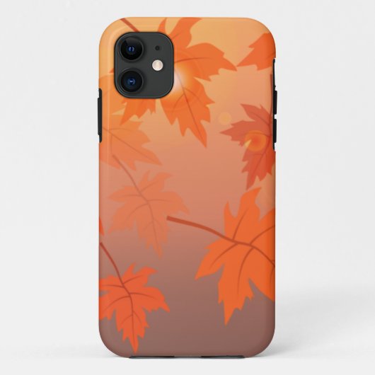Herbstgestaltung mit Ahorn-Blätter und Bukett-Effe Case-Mate iPhone Hülle (Rückseite)