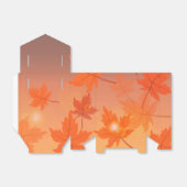 Herbstgestaltung mit Ahorn-Blätter und Bukett-Effe Geschenkschachtel (Ungefaltet)