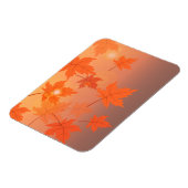 Herbstgestaltung mit Ahorn-Blätter und Bukett-Effe Magnet (Linke Seite)