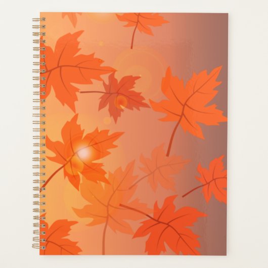 Herbstgestaltung mit Ahorn-Blätter und Bukett-Effe Planer (Vorderseite)