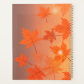 Herbstgestaltung mit Ahorn-Blätter und Bukett-Effe Planer (Rückseite)