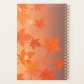 Herbstgestaltung mit Ahorn-Blätter und Bukett-Effe Planer (Rückseite)