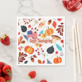 Herbstgestaltung mit Erntedank-Feier Serviette (Beispiel)