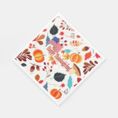 Herbstgestaltung mit Erntedank-Feier Serviette (Ecke)