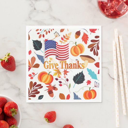 Herbstgestaltung mit Erntedank-Feier Serviette (Beispiel)