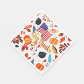 Herbstgestaltung mit Erntedank-Feier Serviette (Ecke)