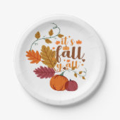 Herbstgestaltung Pappteller (Vorderseite)