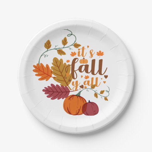 Herbstgestaltung Pappteller (Vorderseite)