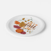 Herbstgestaltung Pappteller (Schrägansicht)