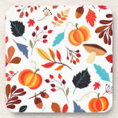 Herbstgetränke Getränkeuntersetzer (Vorderseite)