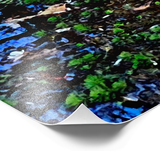 Herbstgewässer Fotodruck (Ecke)