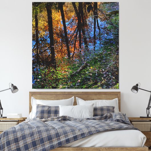 Herbstgewässer Leinwanddruck (Insitu (Schlafzimmer))