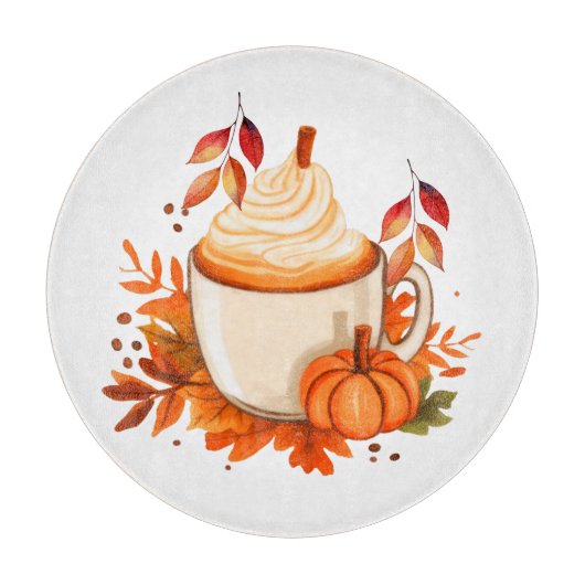 Herbstgewürz Schneidebrett (Vorderseite)