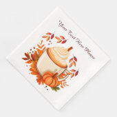 Herbstgewürz Serviette (Ecke)