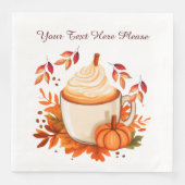 Herbstgewürz Serviette (Vorderseite)