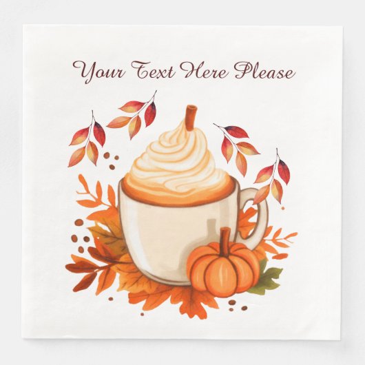 Herbstgewürz Serviette (Vorderseite)