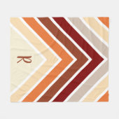 Herbstgewürze gestrichen | PERSONALISIERT Fleecedecke (Vorderseite (Horizontal))