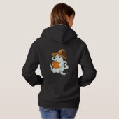 Herbstghost mit Pumpkin Hoodie (Schwarz voll)