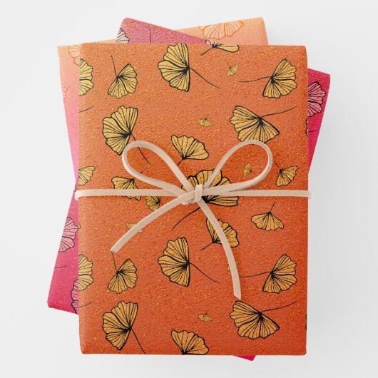 Herbstginkt Geschenkpapier Set (Beispiel)