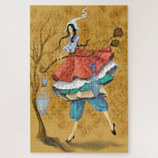 HerbstGirl Fantasy Jigsaw Puzzle Malerei (Vertikal)