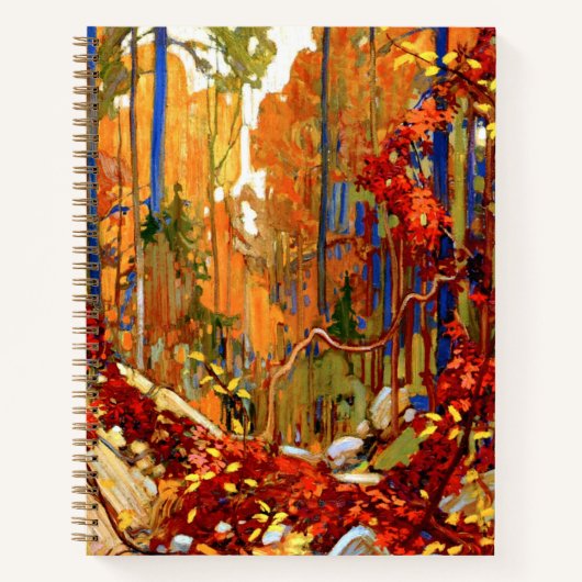 Herbstgirlande, Farbige Malerei, Notizblock (Vorderseite)