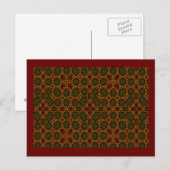 Herbstgitter Postkarte (Vorne/Hinten)