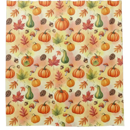 Herbstglanz Duschvorhang (Vorderseite)
