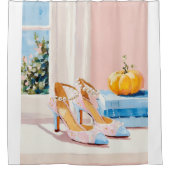 Herbstglanz mit hohen Absätzen Mode Duschvorhang (Vorderseite)