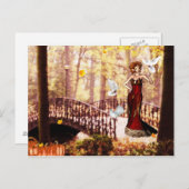 Herbstglanzkarte Postkarte (Vorne/Hinten)