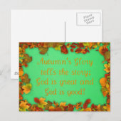 Herbstglorie Postkarte (Vorne/Hinten)