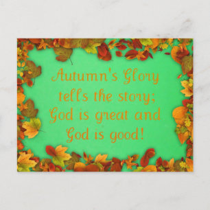 Herbstglorie Postkarte