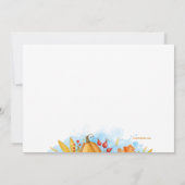 Herbstglory Harvest Einladung (Rückseite)