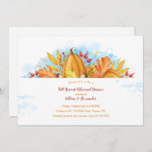 Herbstglory Harvest Einladung (Vorne/Hinten)