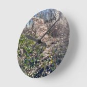 Herbstglück.. Runde Wanduhr (Winkel)